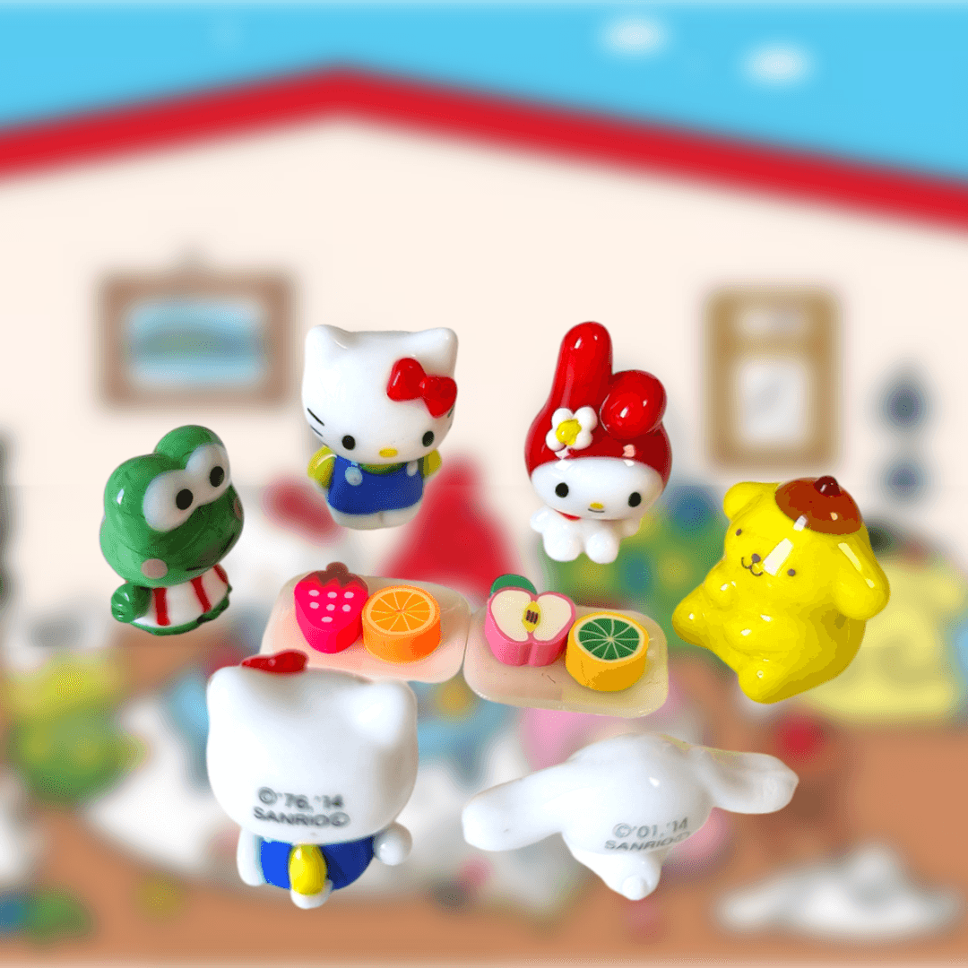 산리오 캐릭터 세라믹 도자기 미니 피규어