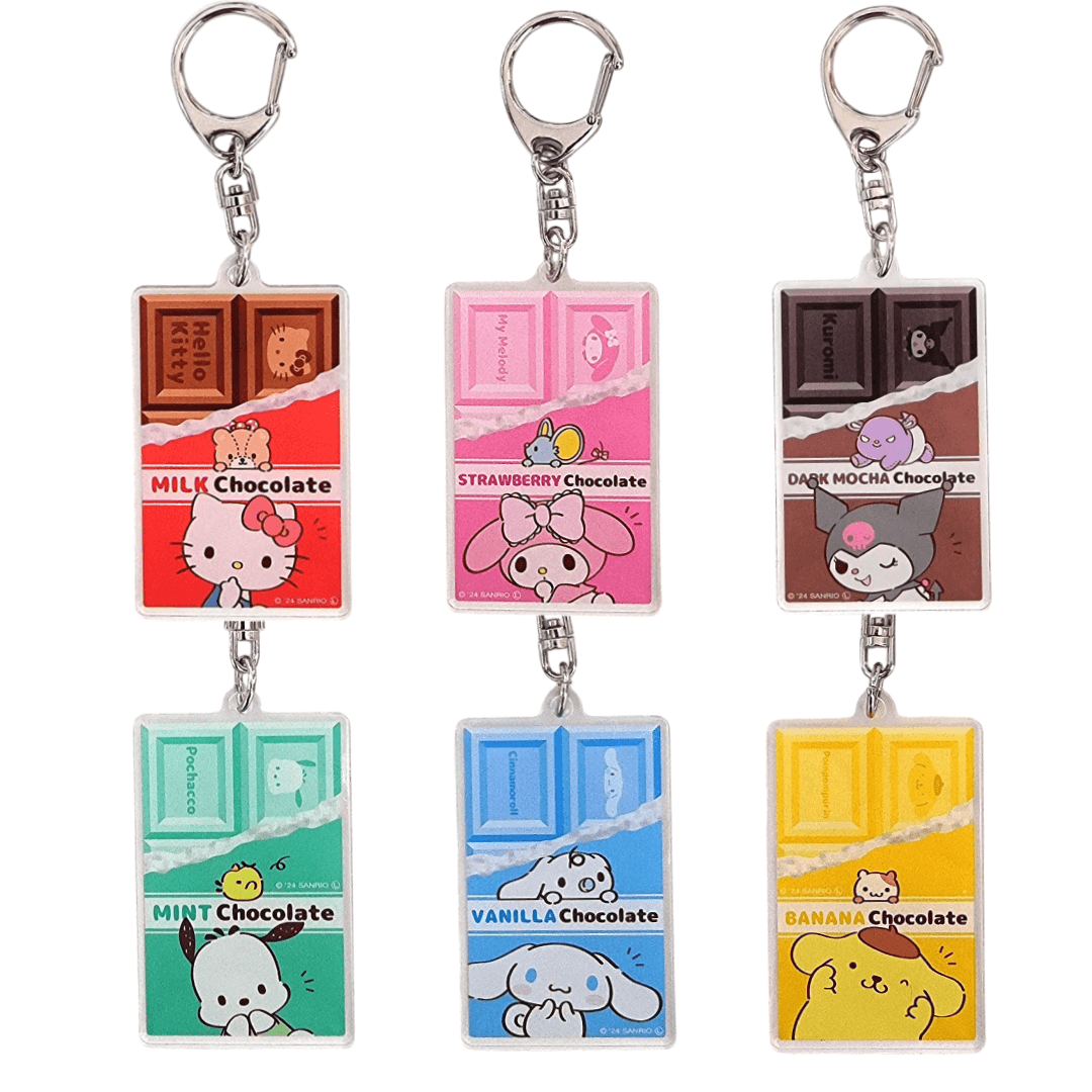 산리오 향기나는 초콜릿 시리즈 아크릴 키링