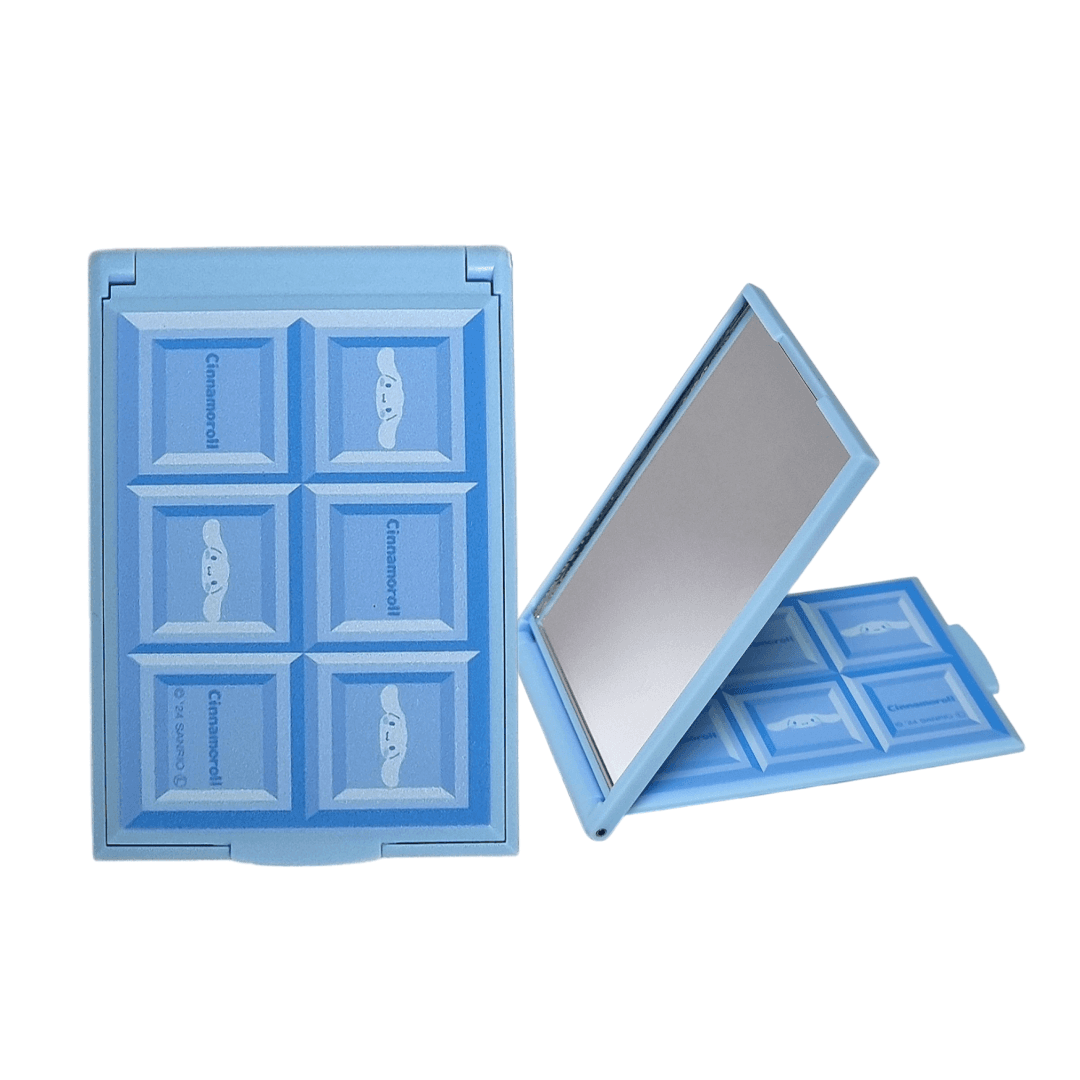 산리오 시나모롤 초콜릿 모양 카드 거울 컴팩트 휴대용 손거울