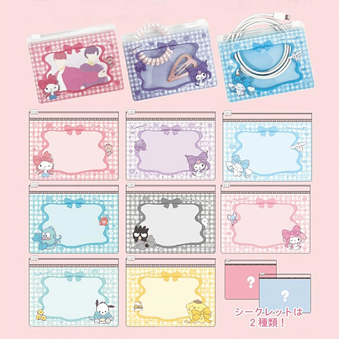 산리오 캐릭터즈 시크릿 슬라이드 파우치