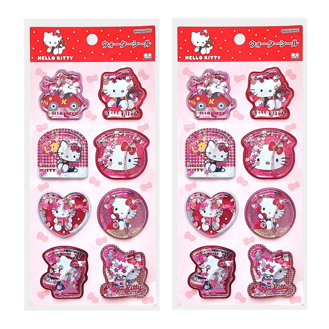 산리오 헬로키티 워터 씰 스티커 레드 도트