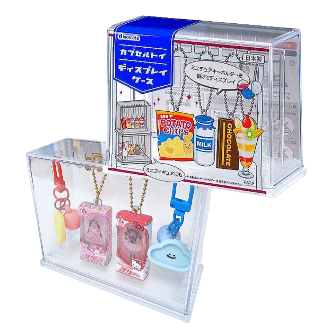 캡슐토이 가챠 키링 디스플레이 거치대 미니피규어 아크릴 케이스