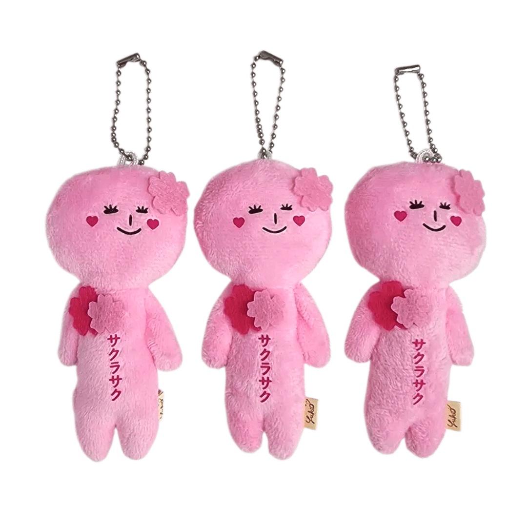 유키오 마스코트 인형 키링 사쿠라사쿠(벚꽃 에디션)