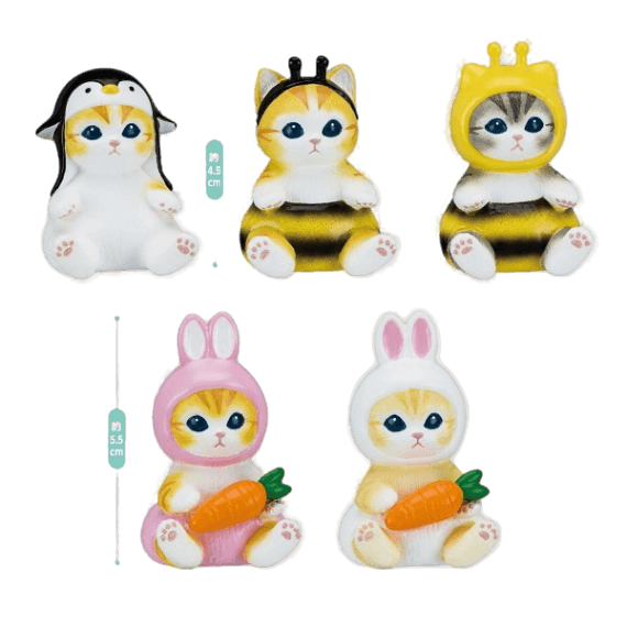 모프샌드 인테리어 미니 피규어 3탄 꿀벌 토끼 펭귄